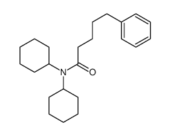 N,N-dicyclohexyl-5-phenylpentanamide结构式