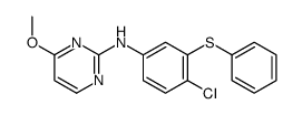 N-(4-chloro-3-phenylsulfanylphenyl)-4-methoxypyrimidin-2-amine Structure