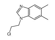 1-(2-chloroethyl)-5,6-dimethylbenzimidazole结构式