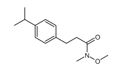 N-methoxy-N-methyl-3-(4-propan-2-ylphenyl)propanamide Structure