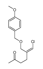 6-chloro-5-[(4-methoxyphenyl)methoxymethyl]hex-5-en-2-one Structure