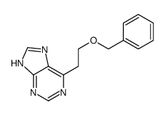 6-(2-phenylmethoxyethyl)-7H-purine结构式