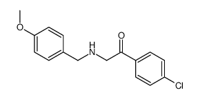 1-(4-chlorophenyl)-2-[(4-methoxyphenyl)methylamino]ethanone结构式