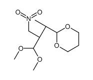 2-[(2R,3R)-4,4-dimethoxy-3-(nitromethyl)butan-2-yl]-1,3-dioxane结构式