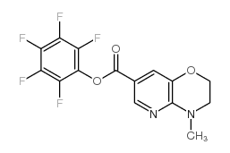 (2,3,4,5,6-pentafluorophenyl) 4-methyl-2,3-dihydropyrido[3,2-b][1,4]oxazine-7-carboxylate structure