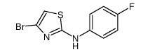 4-bromo-N-(4-fluorophenyl)-1,3-thiazol-2-amine Structure