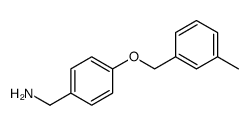 Benzenemethanamine, 4-[(3-methylphenyl)methoxy] Structure
