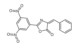4-benzylidene-2-(3,5-dinitrophenyl)-1,3-oxazol-5-one Structure