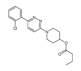 [1-[6-(2-chlorophenyl)pyridazin-3-yl]piperidin-4-yl] butanoate Structure