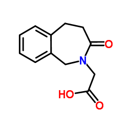(3-Oxo-1,3,4,5-tetrahydro-2H-2-benzazepin-2-yl)acetic acid结构式