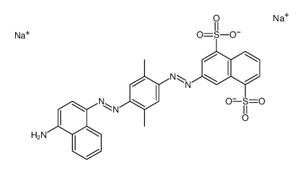 disodium 3-[[4-[(4-amino-1-naphthyl)azo]-2,5-dimethylphenyl]azo]naphthalene-1,5-disulphonate结构式