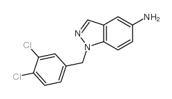 1H-Indazol-5-amine, 1-[(3,4-dichlorophenyl)methyl] Structure