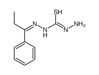 1-amino-3-(1-phenylpropylideneamino)thiourea Structure