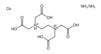 diazanium,2-[2-[bis(carboxymethyl)amino]ethyl-(carboxymethyl)amino]acetic acid,cobalt Structure