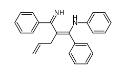 [(Z)-2-(Imino-phenyl-methyl)-1-phenyl-penta-1,4-dienyl]-phenyl-amine结构式