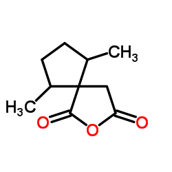 6,9-Dimethyl-2-oxaspiro[4.4]nonane-1,3-dione结构式