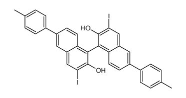 1-[2-hydroxy-3-iodo-6-(4-methylphenyl)naphthalen-1-yl]-3-iodo-6-(4-methylphenyl)naphthalen-2-ol Structure
