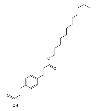 3-[4-(3-dodecoxy-3-oxoprop-1-enyl)phenyl]prop-2-enoic acid Structure