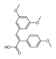 α-(4-methoxyphenyl)-m,m-dimethoxycinnamic acid结构式