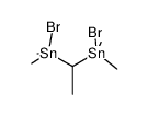 1,3-dibromo-1,1,2,3,3-pentamethyl-1,3-distannapropane Structure
