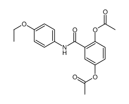 [4-acetyloxy-3-[(4-ethoxyphenyl)carbamoyl]phenyl] acetate Structure
