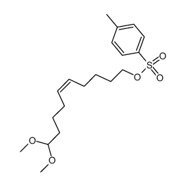 1,1-dimethoxy-10-tosyloxy-5Z-decene结构式