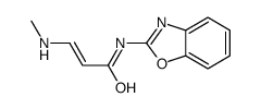 N-(1,3-benzoxazol-2-yl)-3-(methylamino)prop-2-enamide结构式