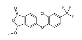 5-[2-chloro-4-(trifluoromethyl)phenoxy]-3-methoxy-3H-2-benzofuran-1-one结构式