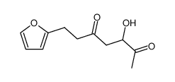 7-[2]furyl-3-hydroxy-heptane-2,5-dione结构式