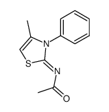 N-(4-methyl-3-phenyl-3H-thiazol-2-ylidene)-acetamide Structure