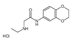 N-2,3-DIHYDRO-1,4-BENZODIOXIN-6-YL-2-(ETHYLAMINO)ACETAMIDE HYDROCHLORIDE structure