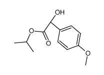 isopropyl 2-hydroxy-2-(4-methoxyphenyl)acetate结构式