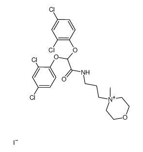 N-(3-<(2,4-Dichlor-phenoxy)-acetylamino>-propyl)-N-methyl-morpholinium iodid Structure