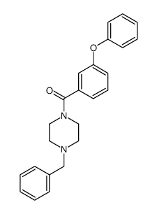 (4-benzylpiperazin-1-yl)(3-phenoxyphenyl)methanone Structure