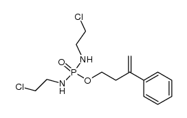 3-phenyl-3-butenyl N,N'-bis(2-chloroethyl)phosphorodiamidate结构式