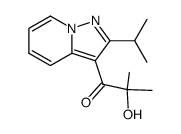 3-(2-hydroxy-2-methylpropionyl)-2-isopropylpyrazolo<1,5-a>pyridine结构式