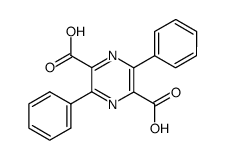 3,6-diphenyl-pyrazine-2,5-dicarboxylic acid Structure