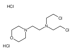 N,N-bis(2-chloroethyl)-2-morpholin-4-ylethanamine,dihydrochloride Structure