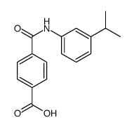 4-[(3-propan-2-ylphenyl)carbamoyl]benzoic acid Structure