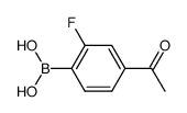 (4-acetyl-2-fluorophenyl)boronic acid Structure