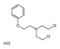 N-(2-Phenoxyethyl)-bis(2-chloroethyl)amine hydrochloride structure