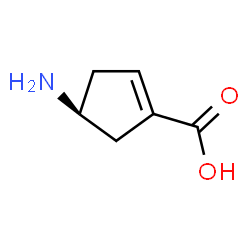 1-Cyclopentene-1-carboxylicacid,4-amino-,(4S)-(9CI) Structure