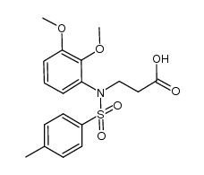 3-[(2,3-dimethoxyphenyl)-(toluene-4-sulfonyl)-amino]-propionic acid Structure