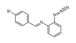 (E)-2-azido-N-(4-bromobenzylidene)aniline Structure