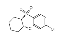 (+/-)-trans-1-chloro-2-(4-chloro-benzenesulfonyl)-cyclohexane结构式