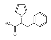 3-Phenyl-2-(1H-pyrrol-1-yl)propanoic acid Structure