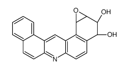 trans-3,4-dihydroxy-anti-1,2-epoxy-1,2,3,4-tetrahydrodibenz[a,j]acridine结构式
