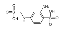 2-amino-4-(sulfomethylamino)benzenesulfonic acid结构式