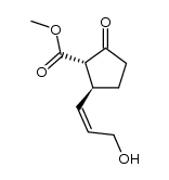 (1S,2S)-methyl 2-((Z)-3-hydroxyprop-1-en-1-yl)-5-oxocyclopentanecarboxylate Structure