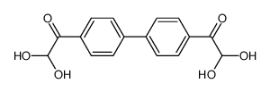 1,1'-(biphenyl-4,4'-diyl)bis(2,2-dihydroxyethanone)结构式